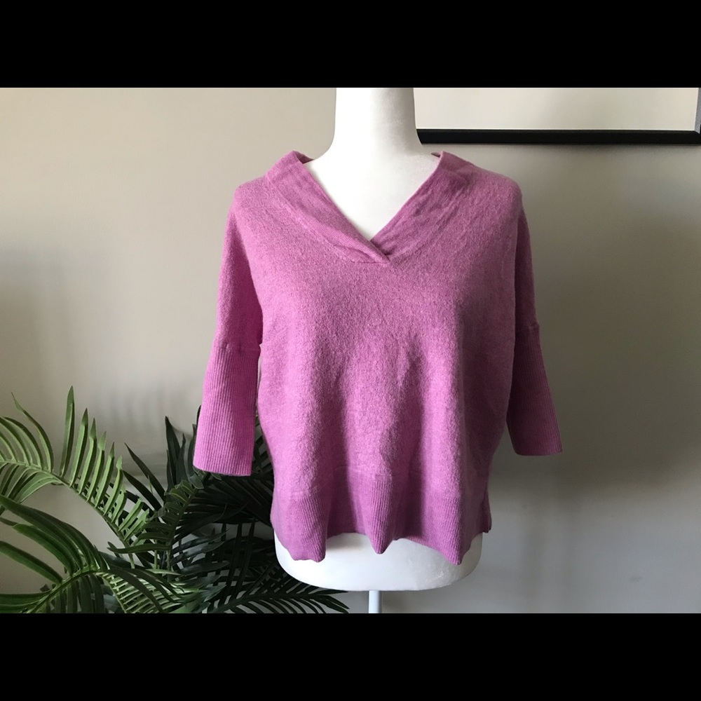 Anthropologie Wool Crop Pullover